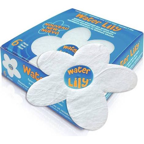 Boîte 6 Pièces Water Lily Absorbant Piscine Graisses Huiles Protection Ligne Eau - D-Work (1/3)