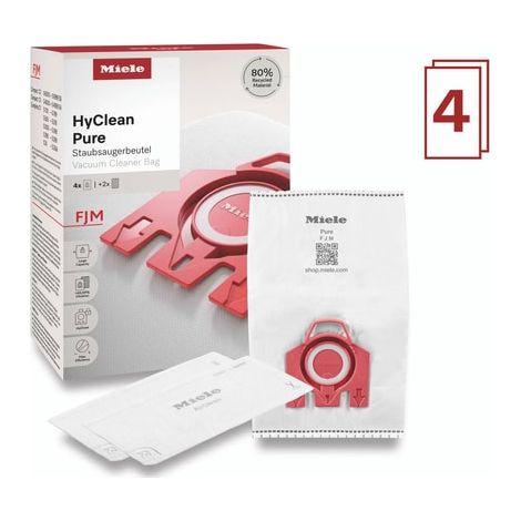 Lot de 4 sacs + 2 filtres pour aspirateur HyClean Pure FJM - 9917710 (1/4)