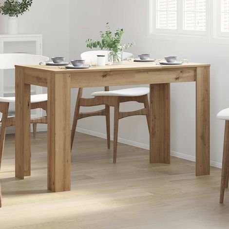 Dining Table Artisan Oak 120x60x76 cm Engineered Wood vidaXL