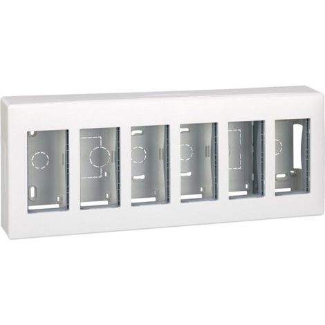 Box s500 Oberfläche 6 Module weiß SIMON 51000006-030