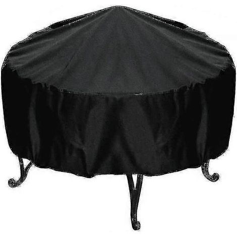 Housse de barbecue ronde 86 x 36 cm, imperméable et résistante, pour barbecue à charbon. (1/4)