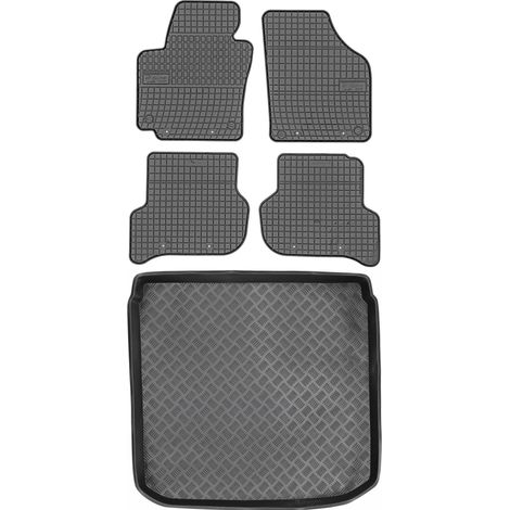 Juego de alfombrillas de goma para coche y maletero para Seat Altea XL Minivan (2004-2015). (1/5)