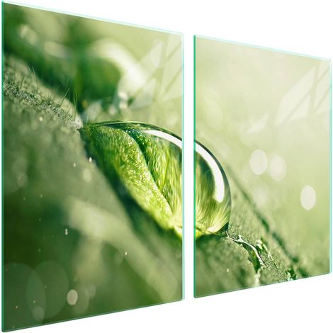 Glasschutzplatte für den Herd 2x45x52 Tropfen