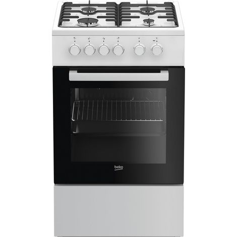 Beko PAL-7786982120 - Elektro- und Gasherd (freistehend, 50,0 cm, Kühlschrankgehäuse), Tür mit Doppelverglasung