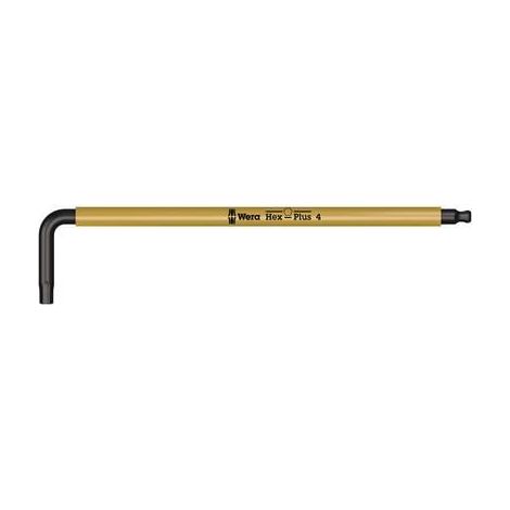 WERA 950 SPKL HF 05022201001 6 PANS INTÉRIEURS CLÉ MÂLE COUDÉE 4 MM
