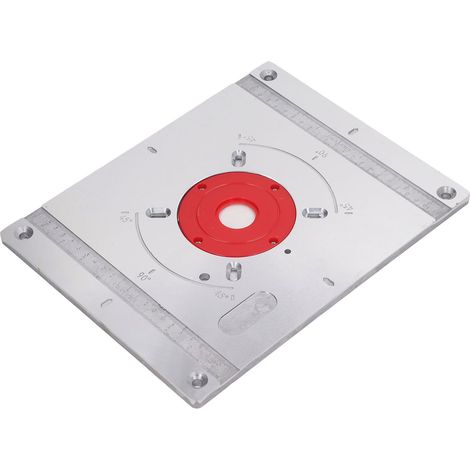 Plaque de insertion table à fraiseuse en alliage d'aluminium polyvalente pour établi menuiserie et défonceuse graiveuse (1/5)