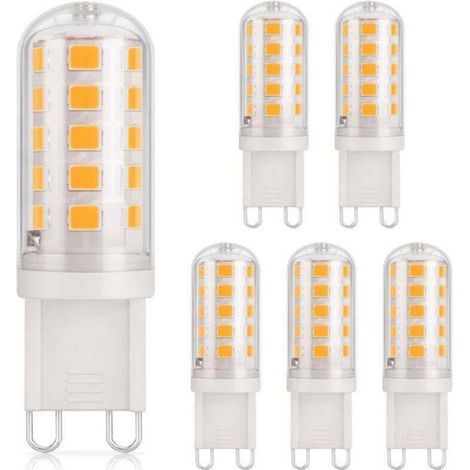 Ampoule LED G9 - 3 W - 430 lm - 3000 K - 220-240 V - Base Céramique - Non Dimmable - Lot de 6 (1/4)