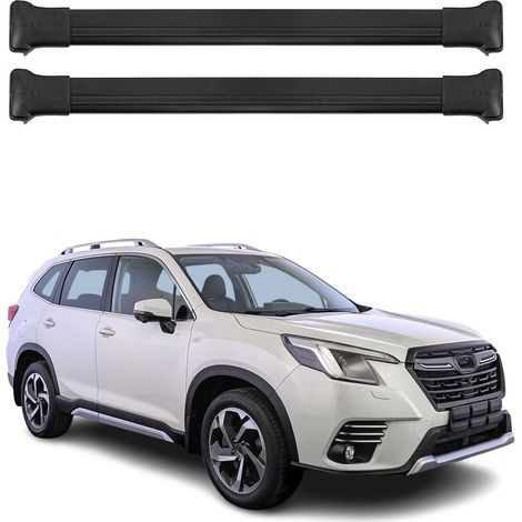 OMAC Aluminium Dachträger Querträger für Subaru Forester V 2018-2025 – Max. 75 kg – 2 Stangen Schwarz (1/5)