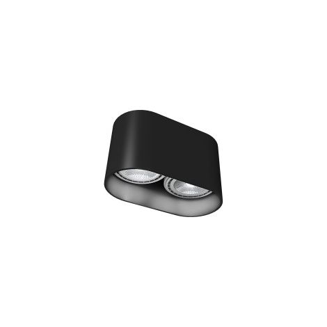 Faretto plafoniera Nowodvorski OVAL nero alluminio 9240