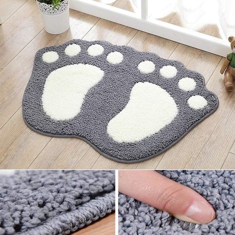 Non-Slip Bathroom Mat - Water Absorbent - Microfiber Bath Mat - for Doormats - Bathtub, Shower (1/5)