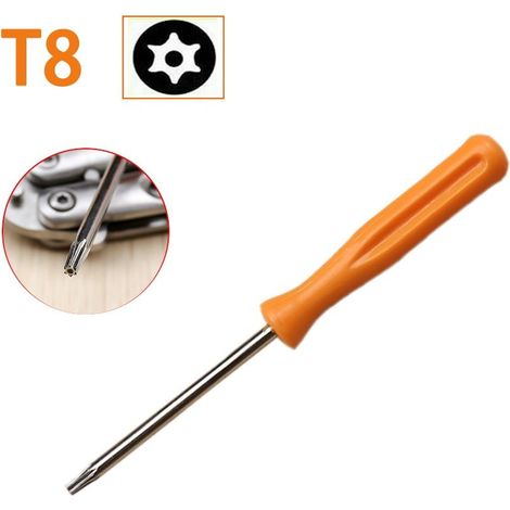 Tournevis Torx T8 Sécurité - Pointe Percée Pour Ouvrir Console De Jeu - 100 mm - Acier Chrome Vanadium (1/5)