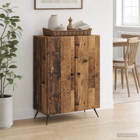 vidaXL Credenza Legno antico 66 x 34,5 x 90 cm Legno ingegnerizzato (1/5)