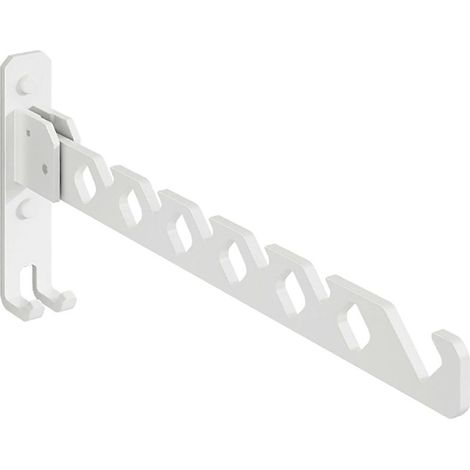 Foldable hanger,clothes hook (white),aluminum alloy hanger,hook,wall hanger,used for hanging clothes in balconies,bathrooms,hallways (1/5)