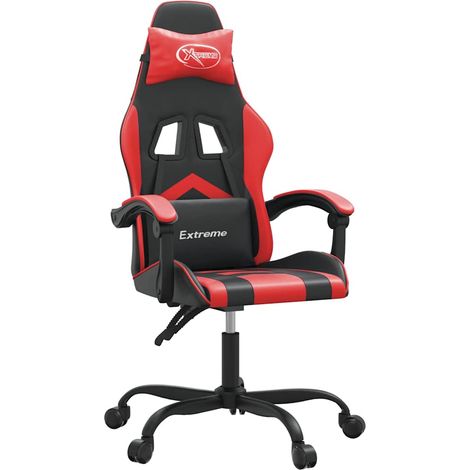 Maison Exclusive - Sedia da Gaming Nera e Rossa in Similpelle (1/5)