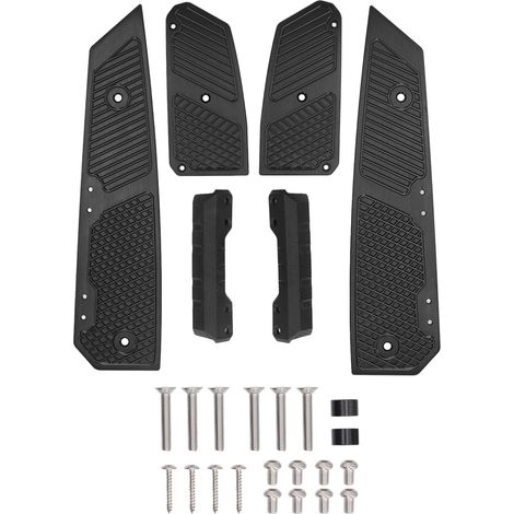 Repose-pieds moto en aluminium CNC robuste, pédale de repos pour Forza 300 350 NSS 350, noir, paire (1/5)
