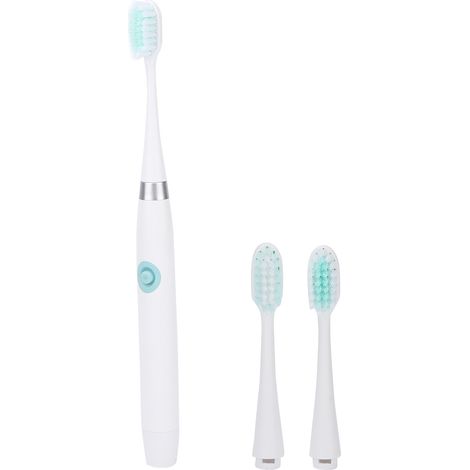 Brosse à dents électrique enfant blanche, nettoyage automatique portable, kit dentaire pour enfants, brosse rotative douce, hygiène bucco-dentaire facile, voyage. (1/5)