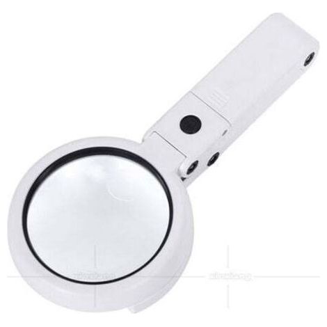 Loupe Eclairante, Loupe à Main sur Pied 5X 11X avec lumière 8 LED, Lampe Loupe à intensité Variable (1/5)