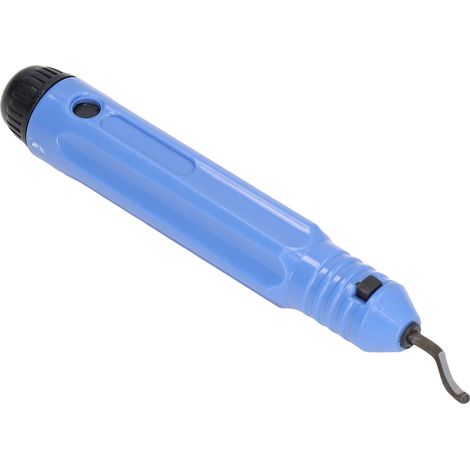 Kit d'ébavurage comprenant un outil pour enlever les bavures de bord, un couteau et une lame pour plastique, bois et résine. (1/5)