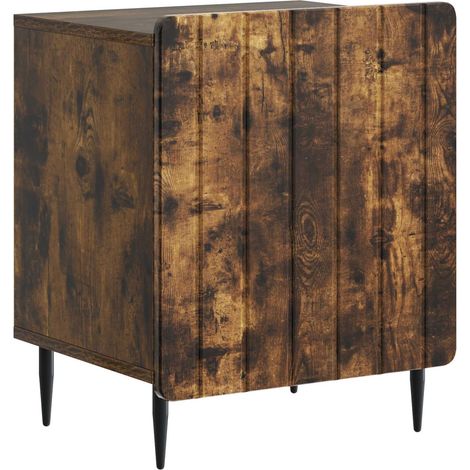 Bedside Cabinet Smoked Oak 43 x 34.5 x 52 cm Engineered Wood vidaXL