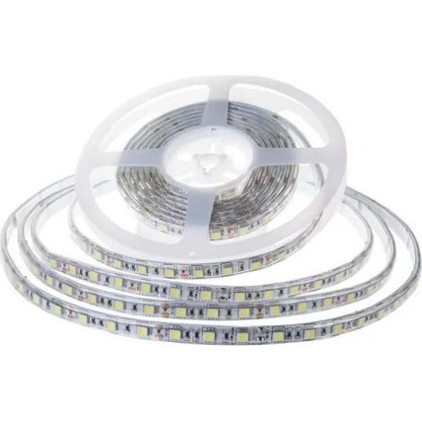 Tira LED V-TAC SMD2835 7,5 W/m 10 m 120 LED/m Blanco cálido 24 V IP65 10 mm