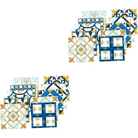 40pièces Stickers De Carrelage Vintage Autocollants Muraux Autocollants Décoratifs Auto-adhésifs Pour Salon Cuisine Salle De Bain (1/5)