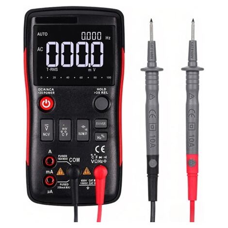 Multimètre RICHMETERS RM409B True RMS 9999 points, bargraphe analogique, test capteur température, mesure AC/DC tension courant (1/5)