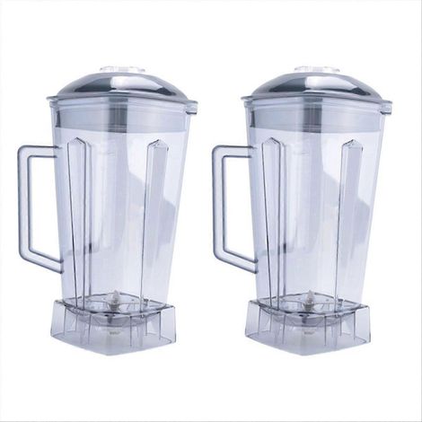 Set mit 2 Ersatz-Mixschüsseln, 2 l Fassungsvermögen, kompatibel mit SILVER-Mixern. (1/5)