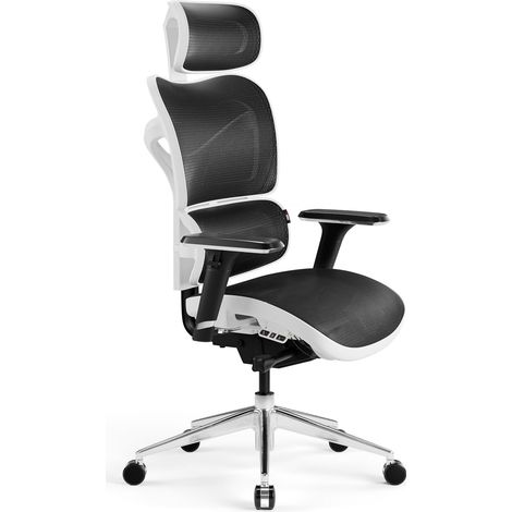 Ergonomischer Bürostuhl  Diablo V-Commander: Schwarz-Weiß