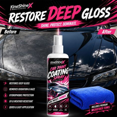 KineShineX Autolack-Spray 100ml - Bringt den Autolack sofort zum Glänzen. (1/4)