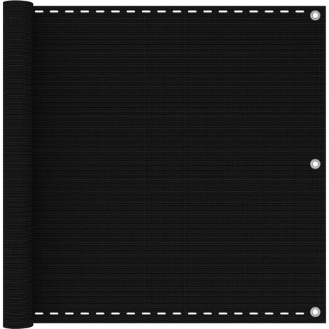 Écran de balcon brise pare vue protection confidentialité 90 x 300 cm PEHD noir