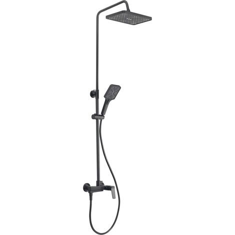 Aqualine Flery - Duschset mit Armatur, Gunmetal FY690GM (1/5)