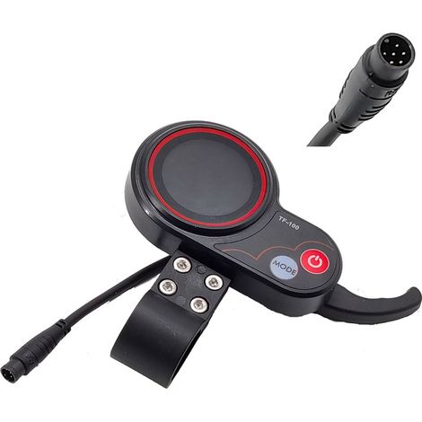 Pantalla LCD para salpicadero, compatible con scooters eléctricos 48V20A, accesorios de pantalla TF-100 de 6 pines
