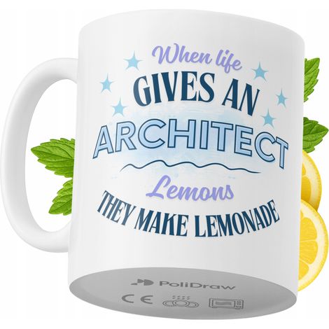 Lustiger Kaffee- oder Teebecher für Architekten mit witzigem Textdesign – ideal für Geburtstage, Namenstage, Feiertage und besondere Anlässe. Hochwertiger Becher für Zuhause, Büro und Arbeit. Farbe: W