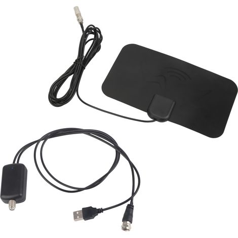 Antenne TV HD 25 dBi haut gain, portée maximale 980 miles, réception numérique avec amplificateur (1/5)