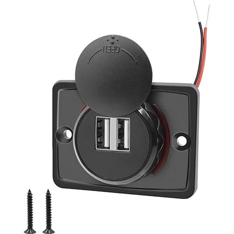 Prise USB 12 V, port USB 12 V, double prise USB pour camping-car, 3,1 A (1/5)