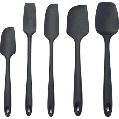 Spatule Cuisine - Silicone Résistant Chaleur 230°C - Noyau Acier Inoxydable - Conception Monobloc Sans Soudure - Pour Pâtisserie et Mélange - 1 Pièce (1/5)