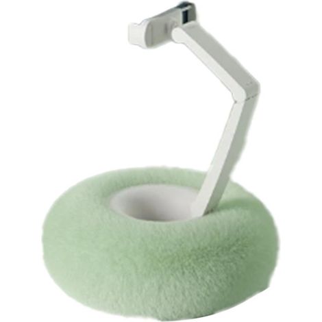 Support de téléphone/coussin ajustable en forme de coussin, repose-jambes de lit/canapé, support de coussin souple, compatible avec les téléphones iOS Oppo de 4,7 à 7 pouces (vert). (1/5)