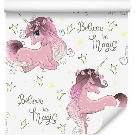 Carta da parati con unicorni per soggiorno e camera da letto 50x1000 cm (1/5)