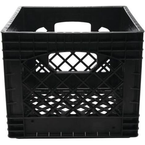 QORVA-Boîte cubique en plastique robuste de 16 litres, solution de stockage durable pour organiser la maison, le bureau, le garage et idéale pour le transport de marchandises (1/2)