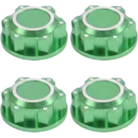 24-mm-Sechskant-Radmuttern, grün, für Arrma 1/5 RC-Cars Kraton 8S und Outcast 8S (1/5)