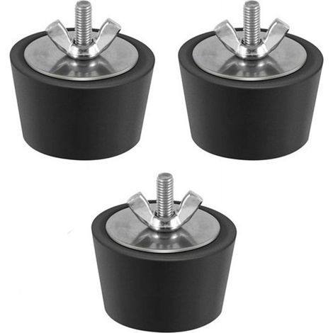 Bouchon D Hivernage Pour Piscine - Caoutchouc + Acier Inoxydable - Diamètre 38 mm - Protection Contre Le Gel - 3 Pièces (1/4)