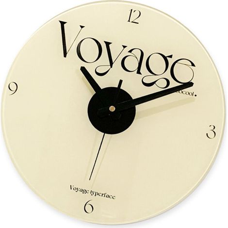 Moderne Art-Deco-Wanduhr BL088 aus Glas, 30,5 cm (12 Zoll), skandinavischer Stil, präzise dekorative Ausführung