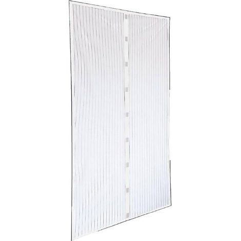 ZANZARIERA IN POLIESTERE CON MAGNETI PER PORTA 'ECCO MAGNET' cm 120 x 160 - col. grigio