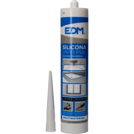 Silicona Universal EDM Antimoho Blanca 280ml
