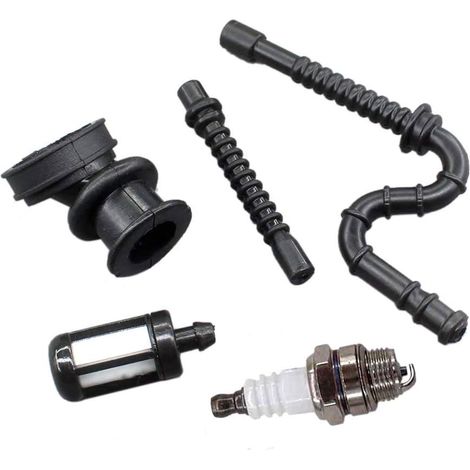 1 Kit Pièces Moteur, Bougie Allumage, Filtre Essence, Tuyau Impulsion, Collecteur Admission Pour Stihl (1/2)