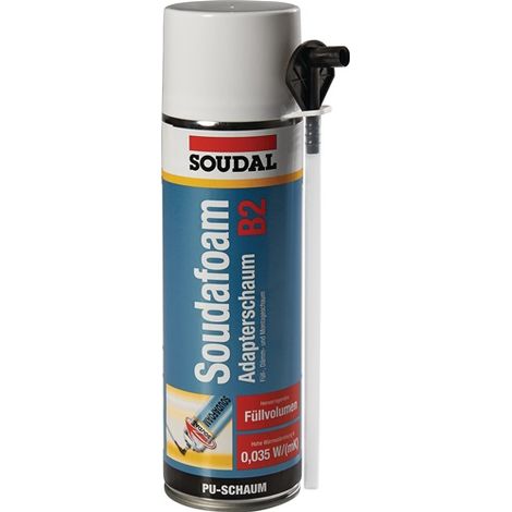 SOUDAL 106179 1K-Montageschaum SOUDAFOAM 500 ml B2 champagner mit Einweghandschu