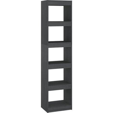 Maison Exclusive - Libreria/Divisorio Grigio 40x30x167,5 cm in Massello di Pino