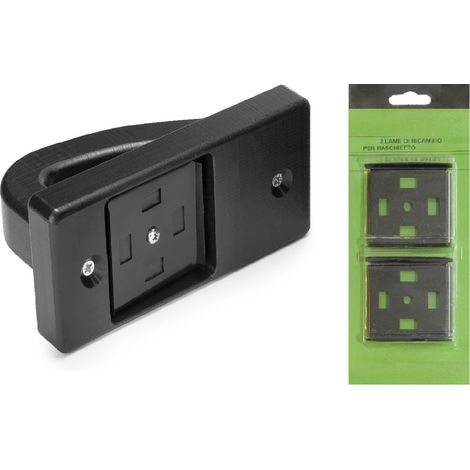 Kit Raschietto Pialletta con 2 Lame di Ricambio Pulizia Taglieri e Ceppi Professionali in Polietilene e Legno Spatola pialla leviga Ideale per Cucine Professionali e Laboratori Alimentari (1/5)