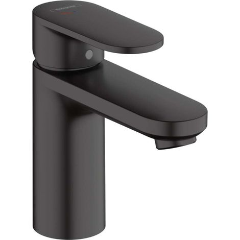 Hansgrohe Vernis Blend - Grifo de lavabo con desagüe, CoolStart, EcoSmart, negro mate 71585670 (1/3)