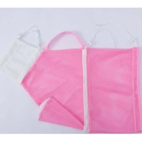 2 Pièces Sac de Toilettage de Chat en Filet Museaux de Chat Muselières en Maille Respirante Chaton Ajustable Résistant aux Rayures Sac de Nettoyage de Douche de Chat Sac de Bain de Chat (1/5)